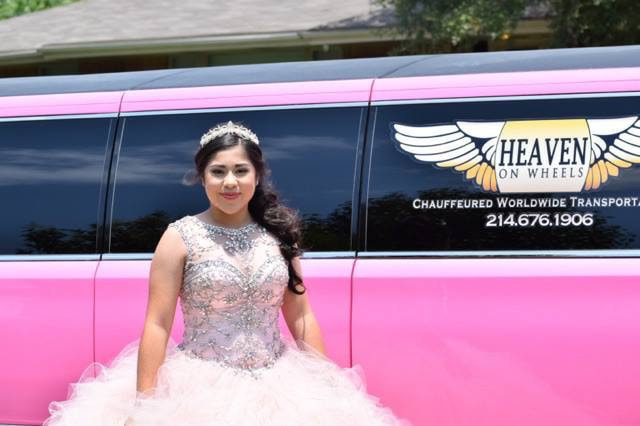 Quinceanera Pink Limo Dallas
